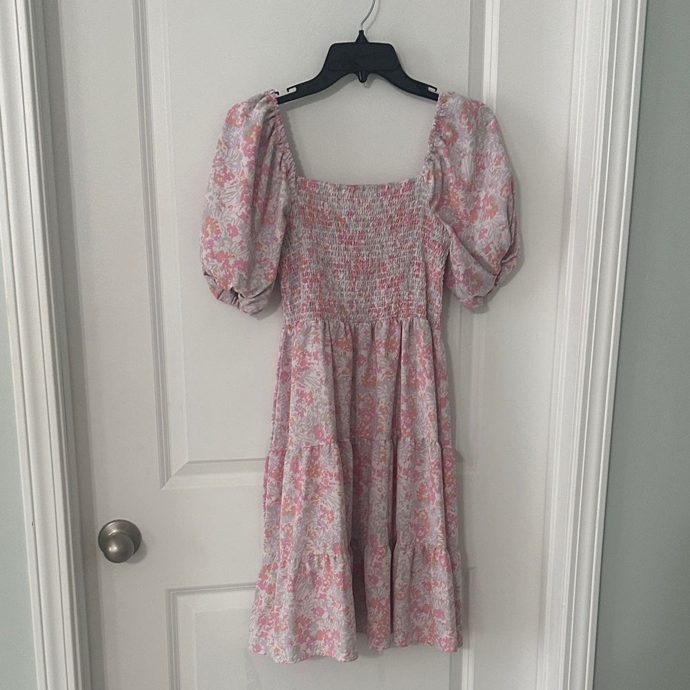 Floral Puff Sleeve Dress